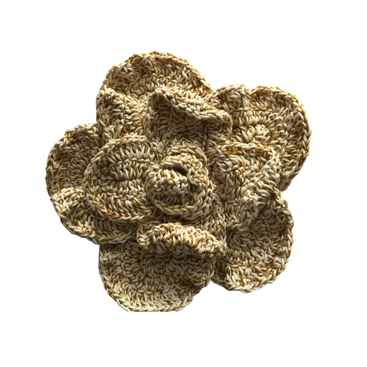Flower S Crochet Brooch