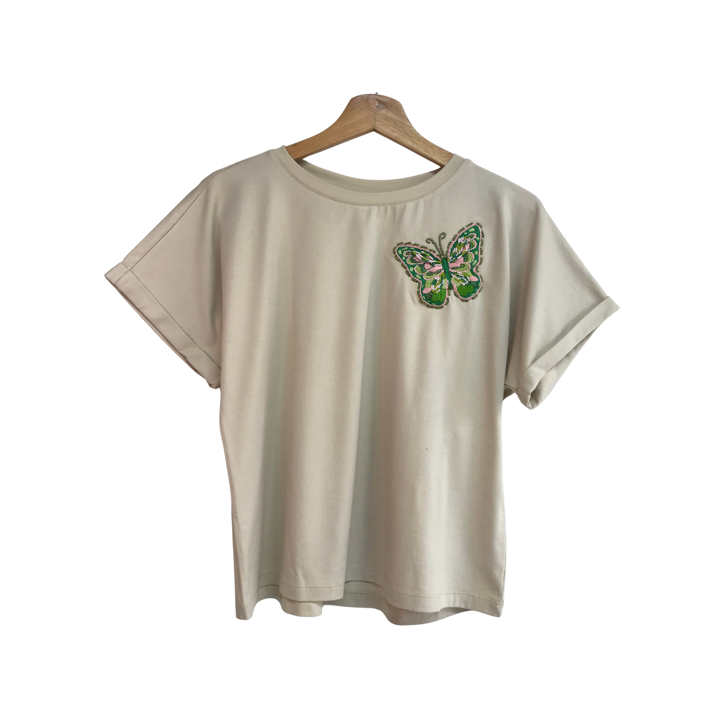 Embroidered T-Shirt Mariposa Reina